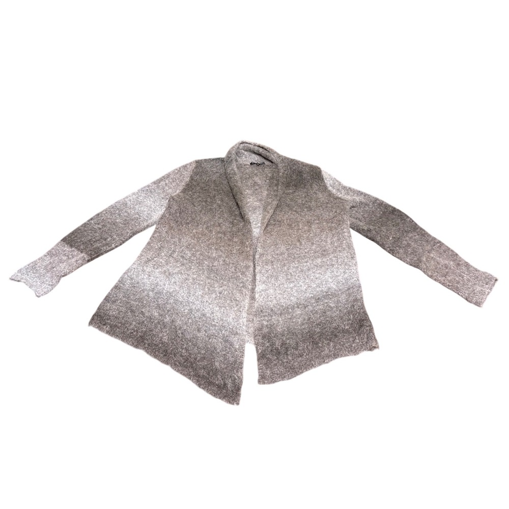 Eileen Fisher Ombre Knit Open Front Cardigan Sweater Sz Medium